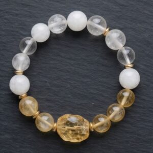 Phantom Quartz, Golden Healer & Citrine Harmony Bracelet - Full View