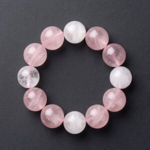 Rose Quartz & Himalayan Quartz Harmony Bracelet | Handcrafted Five Elements Bracelet | Sunxi Craft