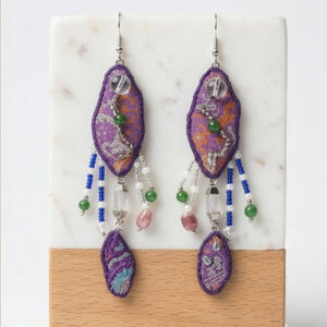 Imperial Violet Drop Earrings